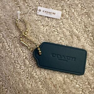 Coach mineral teal hangtag star